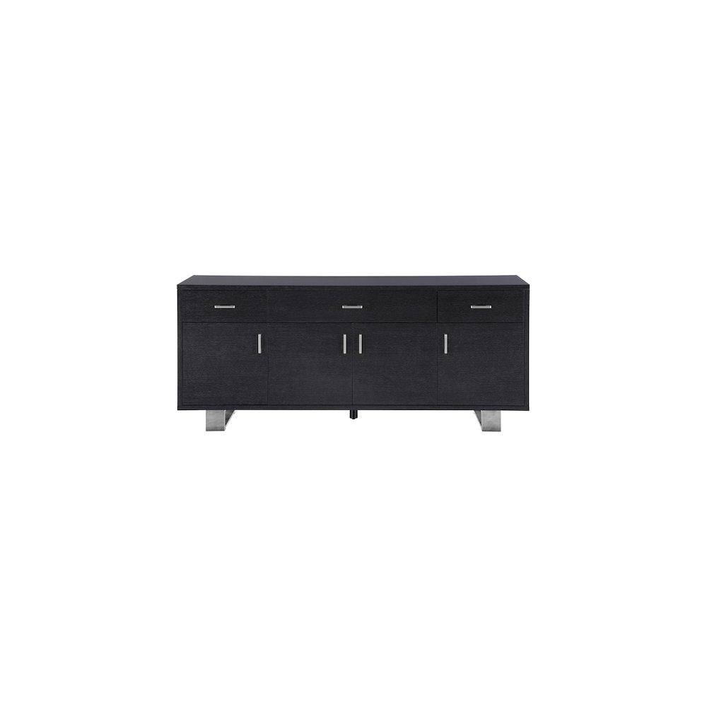 Excel Grey Oak Veneer Lacquer Sideboard/Buffet