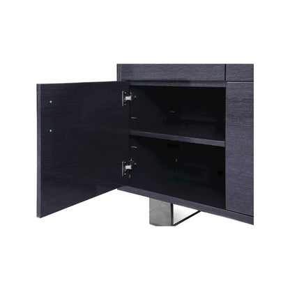 Excel Grey Oak Veneer Lacquer Sideboard/Buffet