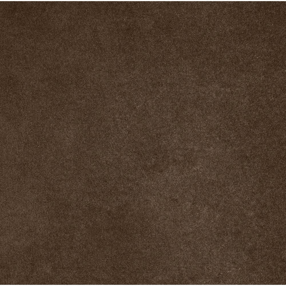 Velin Brown Velvet Upholstered Ottoman / Stool