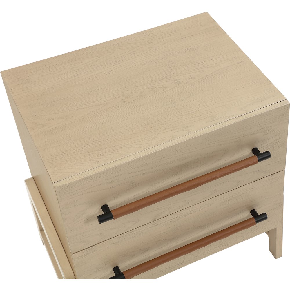 Kaya Natural Vegan Leather Night Stand