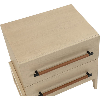 Kaya Natural Vegan Leather Night Stand