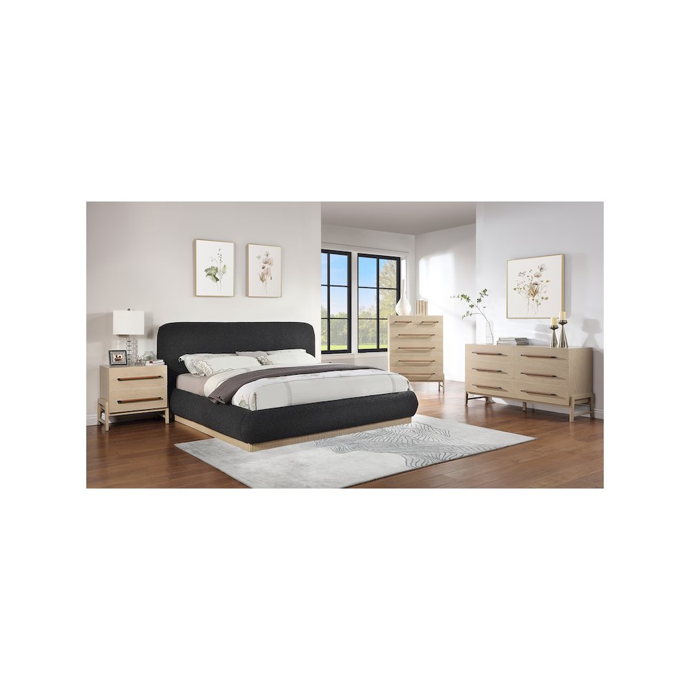 Kaya Natural Vegan Leather Night Stand
