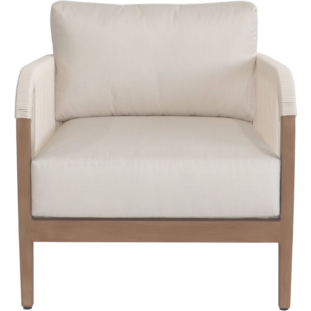 Maui Cream Water Resistant Fabric Outdoor Patio Chair