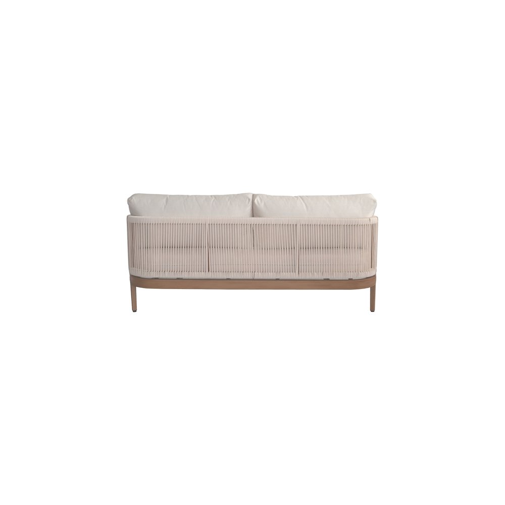 Maui Cream Water Resistant Fabric Outdoor Patio Loveseat