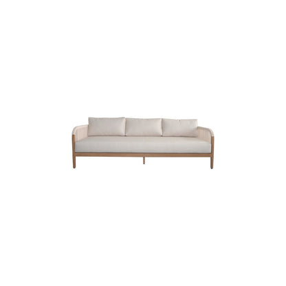 Maui Cream Water Resistant Fabric Outdoor Patio Sofa