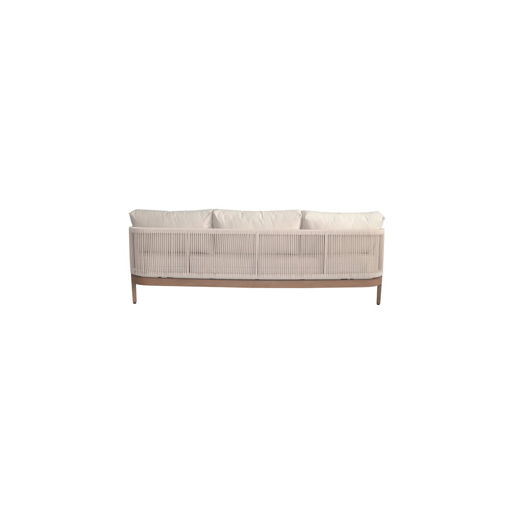 Maui Cream Water Resistant Fabric Outdoor Patio Sofa