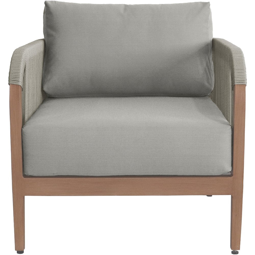 Maui Grey Water Resistant Fabric Outdoor Patio Chair
