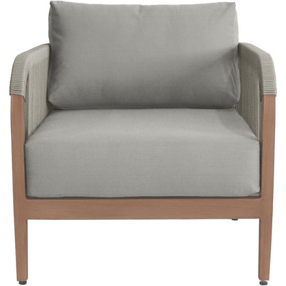 Maui Grey Water Resistant Fabric Outdoor Patio Chair
