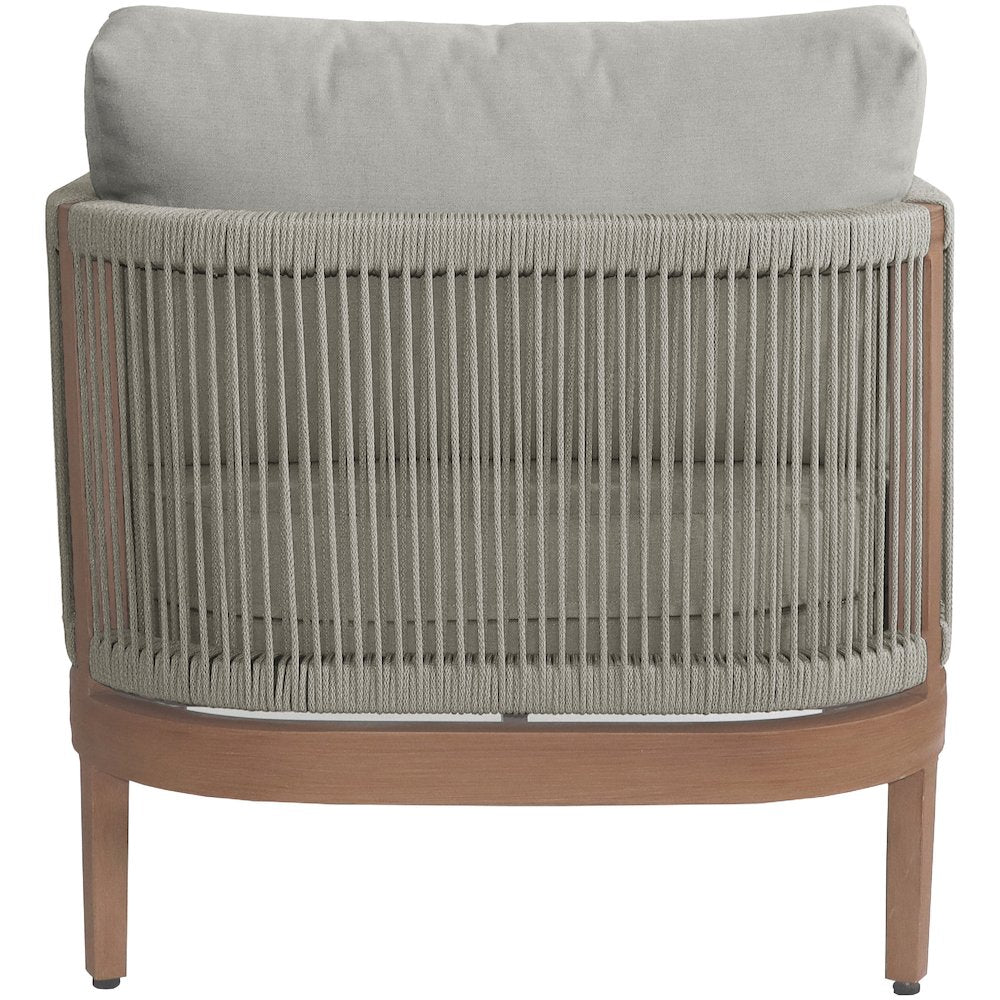 Maui Grey Water Resistant Fabric Outdoor Patio Chair