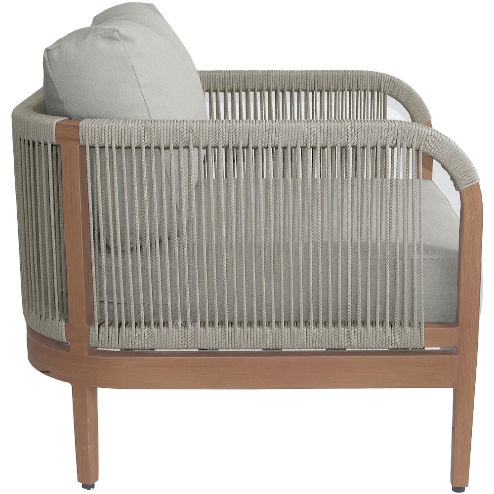 Maui Grey Water Resistant Fabric Outdoor Patio Chair