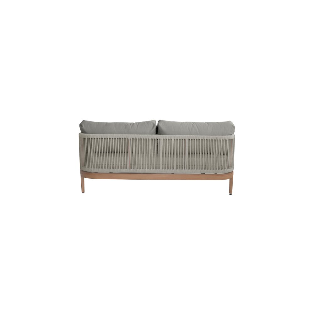Maui Grey Water Resistant Fabric Outdoor Patio Loveseat