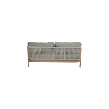 Maui Grey Water Resistant Fabric Outdoor Patio Loveseat