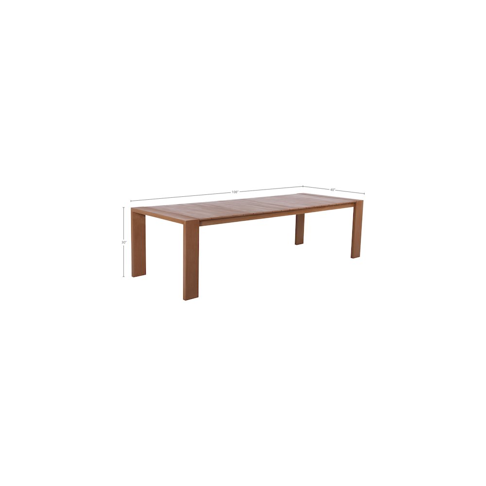 Maui Natural Outdoor Patio Dining Table