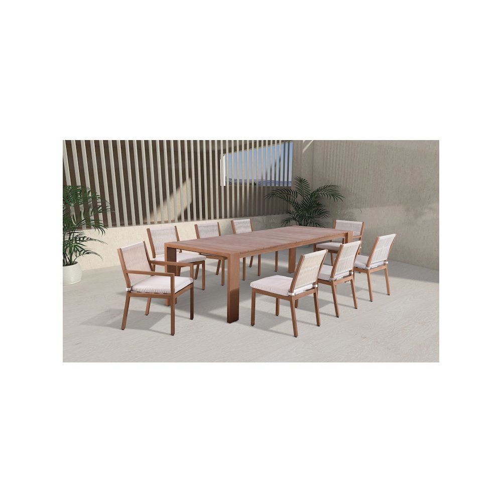 Maui Natural Outdoor Patio Dining Table
