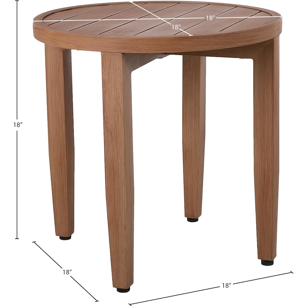Maui Natural Outdoor Patio End Table