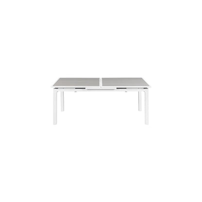 Nizuc Grey Wood Look Accent Paneling Outdoor Patio Dining Table