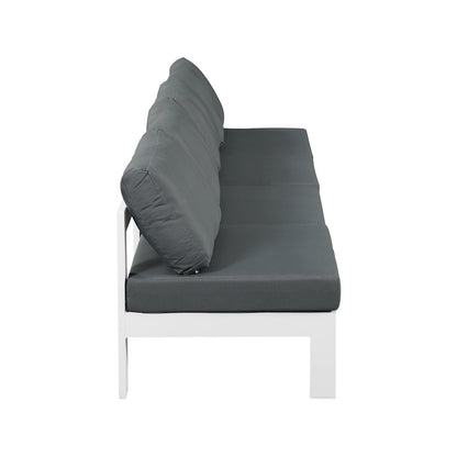 Nizuc Grey Water Resistant Fabric Outdoor Patio Modular Sofa