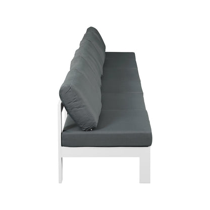 Nizuc Grey Water Resistant Fabric Outdoor Patio Modular Sofa