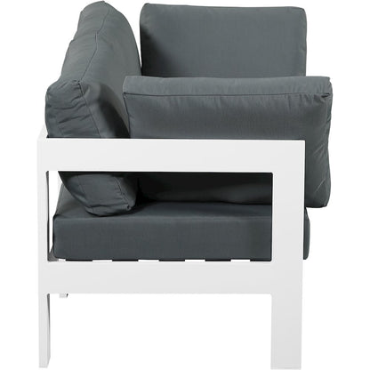 Nizuc Grey Water Resistant Fabric Outdoor Patio Modular Sofa
