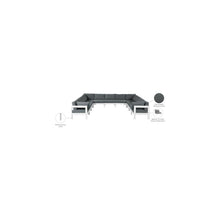 Nizuc Grey Water Resistant Fabric Outdoor Patio Modular Sectional