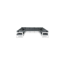 Nizuc Grey Water Resistant Fabric Outdoor Patio Modular Sectional