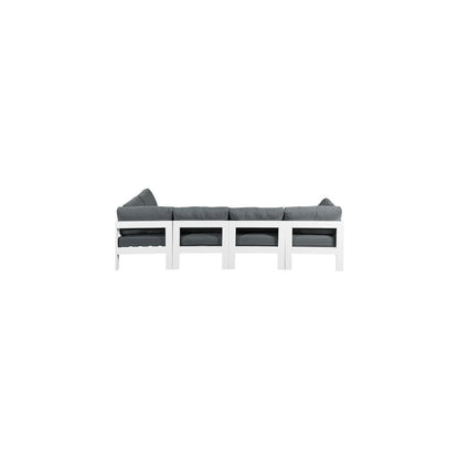 Nizuc Grey Water Resistant Fabric Outdoor Patio Modular Sectional