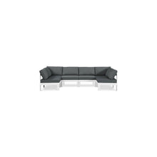 Nizuc Grey Water Resistant Fabric Outdoor Patio Modular Sectional