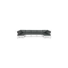 Nizuc Grey Water Resistant Fabric Outdoor Patio Modular Sectional