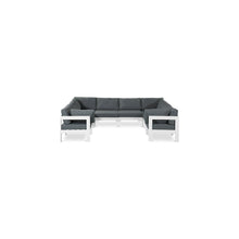 Nizuc Grey Water Resistant Fabric Outdoor Patio Modular Sectional