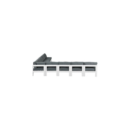 Nizuc Grey Water Resistant Fabric Outdoor Patio Modular Sectional