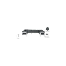 Nizuc Grey Water Resistant Fabric Outdoor Patio Modular Sectional