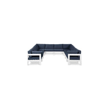 Nizuc Navy Water Resistant Fabric Outdoor Patio Modular Sectional