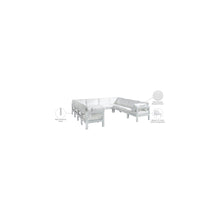 Nizuc White Water Resistant Fabric Outdoor Patio Modular Sectional