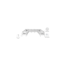 Nizuc White Water Resistant Fabric Outdoor Patio Modular Sectional