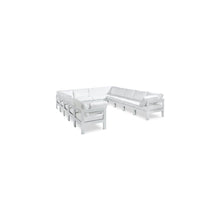Nizuc White Water Resistant Fabric Outdoor Patio Modular Sectional