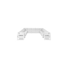 Nizuc White Water Resistant Fabric Outdoor Patio Modular Sectional