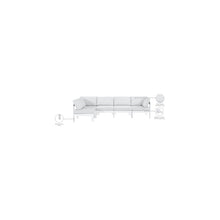 Nizuc White Water Resistant Fabric Outdoor Patio Modular Sectional