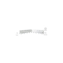 Nizuc White Water Resistant Fabric Outdoor Patio Modular Sectional