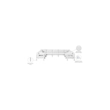 Nizuc White Water Resistant Fabric Outdoor Patio Modular Sectional