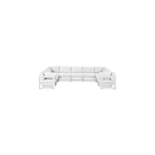 Nizuc White Water Resistant Fabric Outdoor Patio Modular Sectional