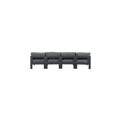 Nizuc Grey Water Resistant Fabric Outdoor Patio Modular Sofa