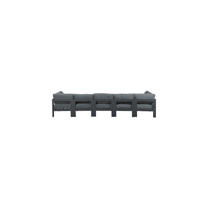 Nizuc Grey Water Resistant Fabric Outdoor Patio Modular Sofa