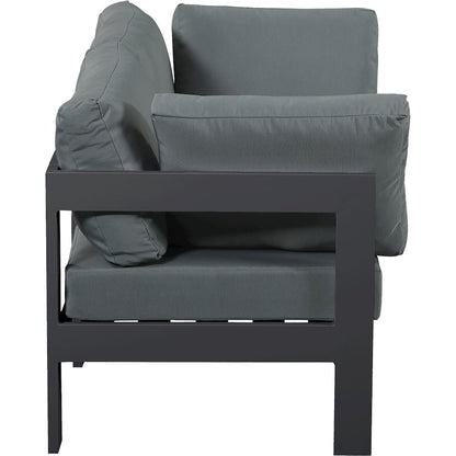 Nizuc Grey Water Resistant Fabric Outdoor Patio Modular Sofa
