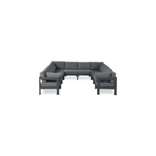 Nizuc Grey Water Resistant Fabric Outdoor Patio Modular Sectional