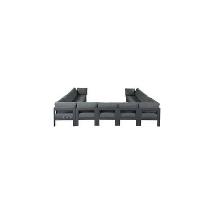Nizuc Grey Water Resistant Fabric Outdoor Patio Modular Sectional