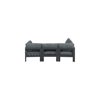 Nizuc Grey Water Resistant Fabric Outdoor Patio Modular Sectional