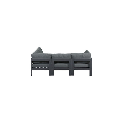 Nizuc Grey Water Resistant Fabric Outdoor Patio Modular Sectional