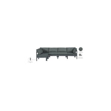 Nizuc Grey Water Resistant Fabric Outdoor Patio Modular Sectional