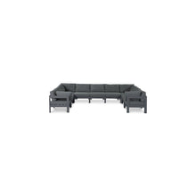 Nizuc Grey Water Resistant Fabric Outdoor Patio Modular Sectional