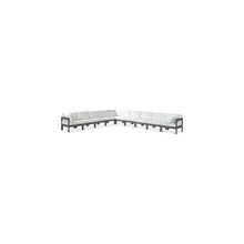 Nizuc White Water Resistant Fabric Outdoor Patio Modular Sectional